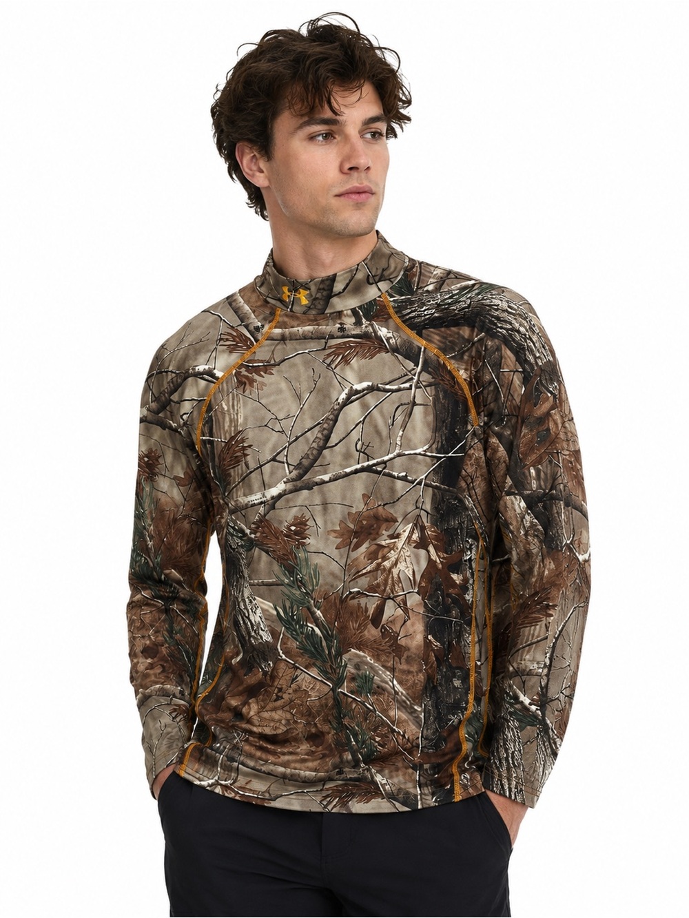 Under Armour Realtree Camo Hunting Mock Neck Pullover Men’s